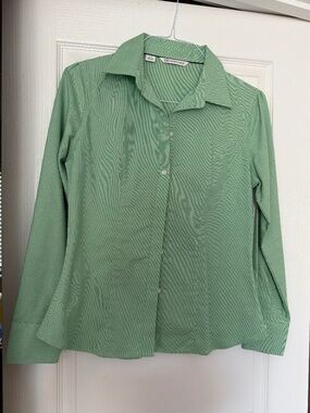Cutter & Buck Button Down Shirt | Size S | Light Green | Classic